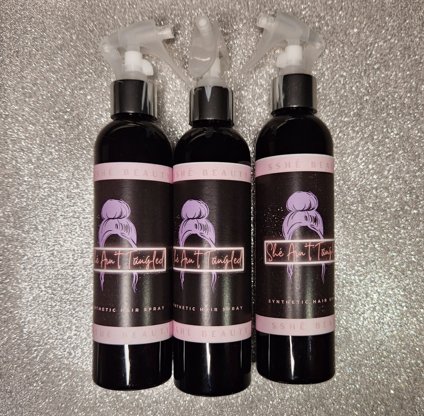 Shé Ain't Tangled: Synthetic Wig Detangling Spray